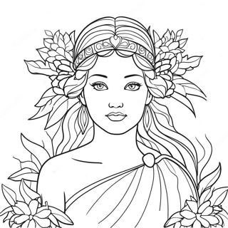 Goddess Coloring Pages