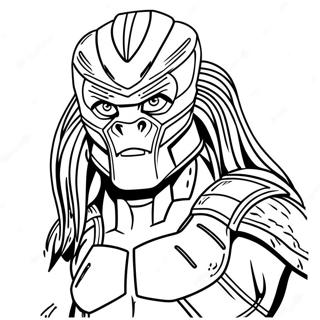 Predator Coloring Page | Predator coloring page