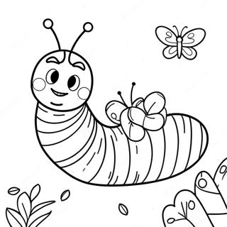 Very Hungry Caterpillar Coloring Page | Very Hungry Caterpillar coloring page