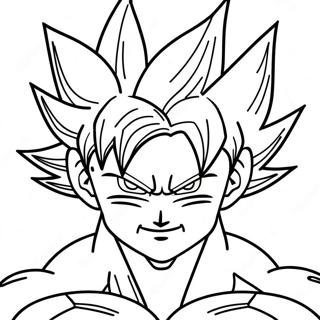 Goku Ultra Instinct Coloring Page | Goku Ultra Instinct coloring page