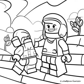 Lego Dreamzzz Adventure Scene Coloring Page | Lego Dreamzzz coloring page
