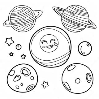 Dwarf Planets Coloring Page | 5 Dwarf Planets coloring page