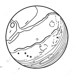 Pluto Dwarf Planet Coloring Page | 5 Dwarf Planets coloring page