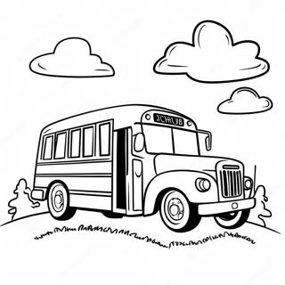 School Bus Coloring Page | School Bus coloring page