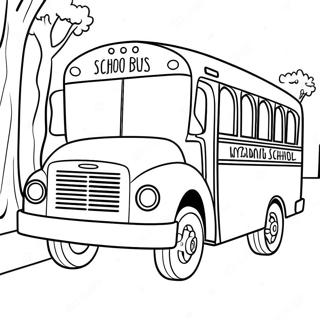 Schoolbus Kleurplaten