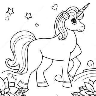 Realistic Unicorn Coloring Page | Realistic Unicorn coloring page
