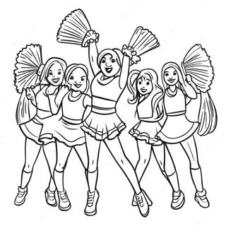 New England Patriots Cheerleaders Coloring Page | Patriots coloring page
