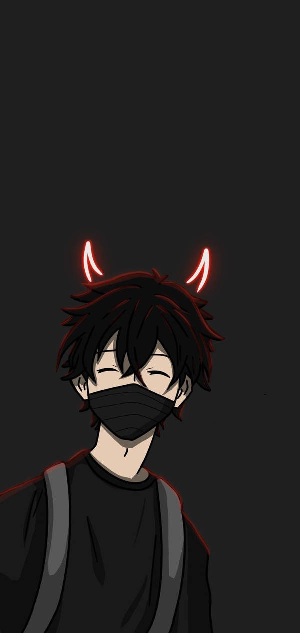  Descargar Máscara y sudadera con capucha Anime Boy Dark fondo de pantalla