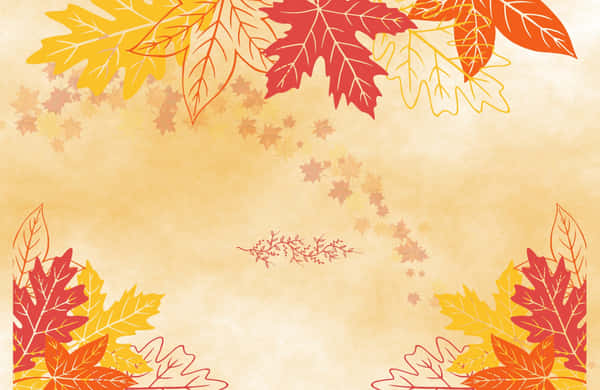 Download Autumn Leaves On White Background | Wallpapers.com