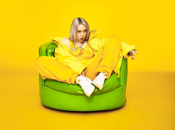 Download Black And White Billie Eilish 4k Wallpaper | Wallpapers.com