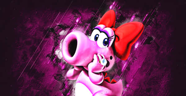 Download Birdo Standing Tall In The Colorful World Of The Mushroom Kingdom Wallpaper 5318