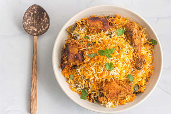 Download Biryani 1600 X 900 Background | Wallpapers.com