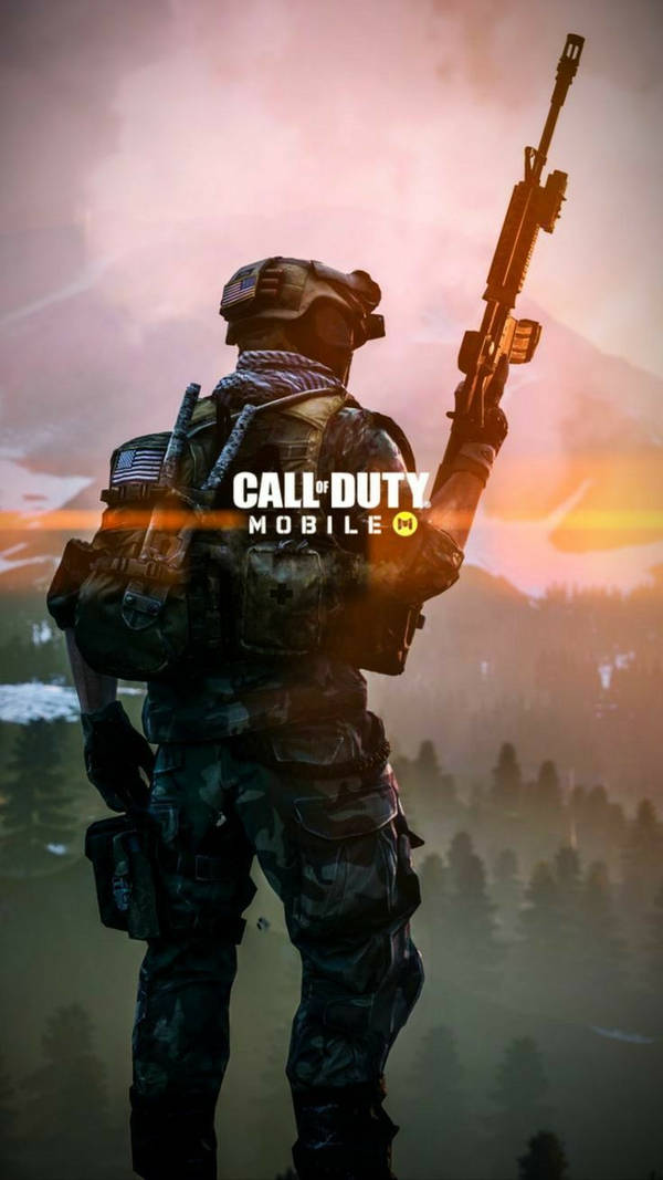 Download Call Of Duty Mobile White M Logo Wallpaper 