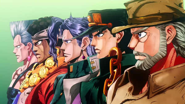 Download Diamond Is Unbreakable - Anime Characters Group Wallpaper ...