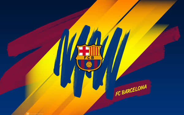 Download FC Barcelona on the pitch Wallpaper | Wallpapers.com