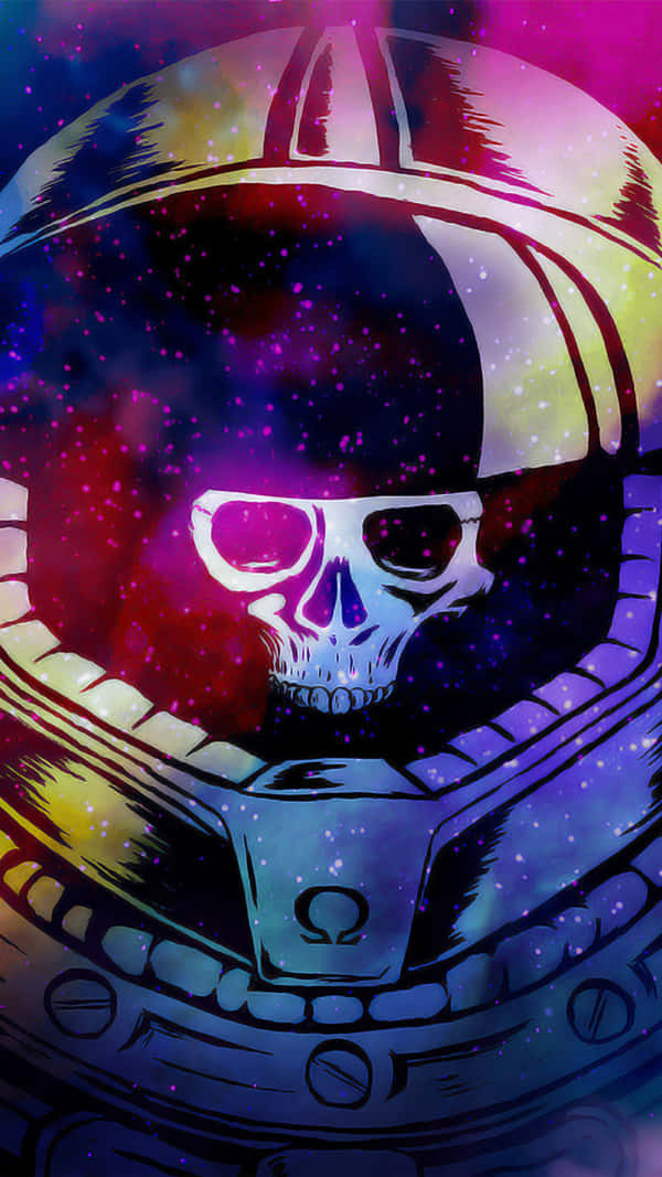 Download Experience The Magic of a Galaxy Skull Wallpaper | Wallpapers.com