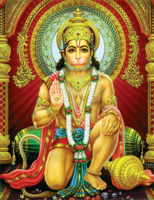 Downloaden Weißhaarigerjai Hanuman Wallpaper | Wallpapers.com