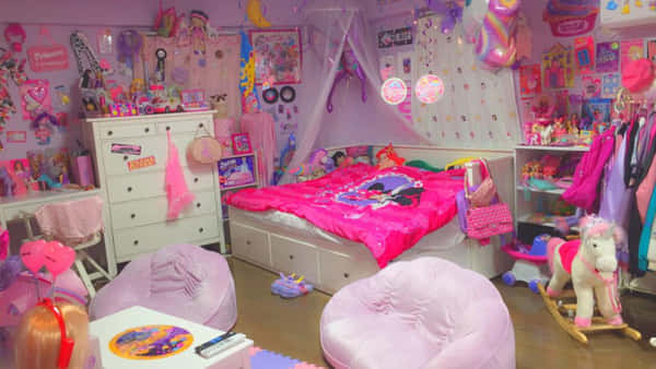 Download Kawaii Room with Pink Elements and Cute Decor Wallpaper ...