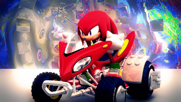 Download Angry Knuckles The Echidna Art Wallpaper | Wallpapers.com