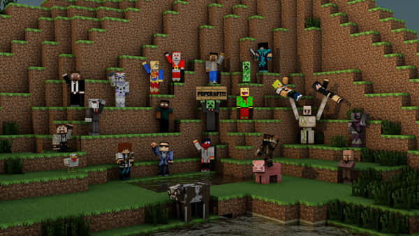 Download Epic Minecraft Server World Wallpaper | Wallpapers.com