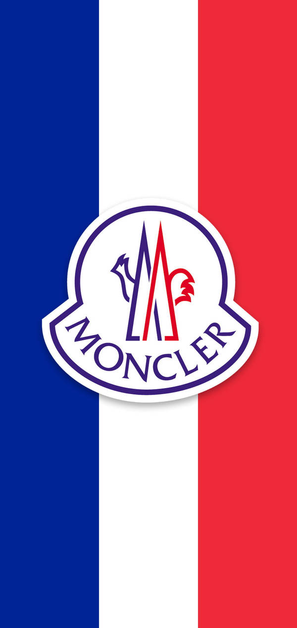 Download Moncler Logo Against Trees Wallpaper | Wallpapers.com