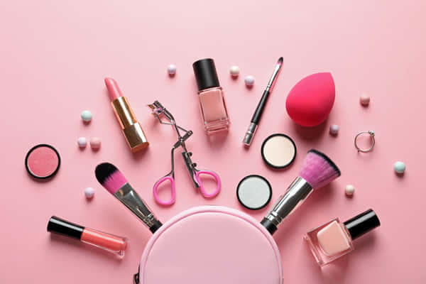 Download Caption: Elegant Pink Makeup Look Wallpaper | Wallpapers.com