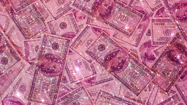 Download Pink Money Rolls Wallpaper 