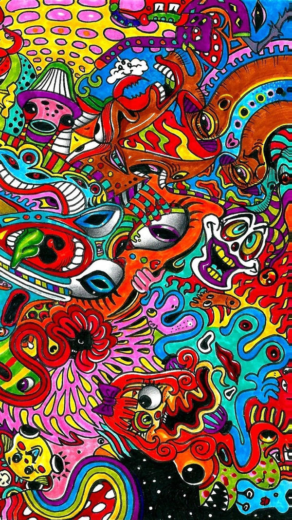 Download Psychedelic iPhone Trippy Abstract Eyes Wallpaper | Wallpapers.com