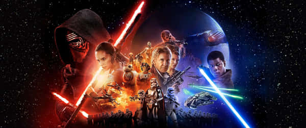 Download Epic Galaxial Battle in Star Wars Wallpaper | Wallpapers.com