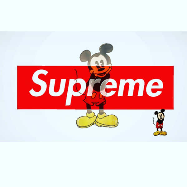 Download Image Supreme Mickey Mouse Posing in His Red and White Suit ...