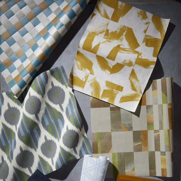 Download Synthetic Yellow Green Interior Wallpaper