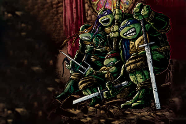 Download Teenage Mutant Ninja Turtles Comics Wallpaper | Wallpapers.com