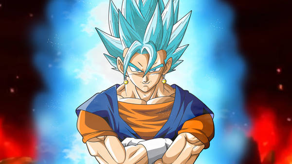 Download Vegito With Crossed Arms Wallpaper | Wallpapers.com