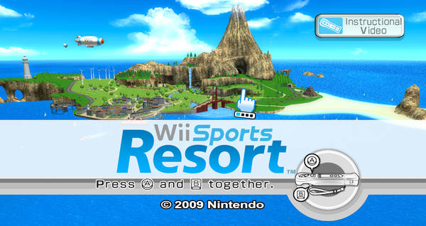 Download Wii Sports Resort Golf Simulation Game Wallpaper | Wallpapers.com