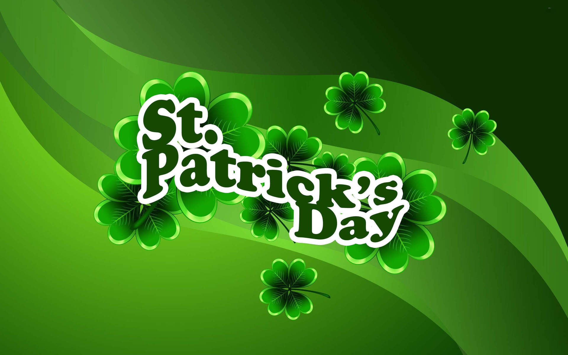 Free Vector  Realistic blurry st patricks day wallpaper