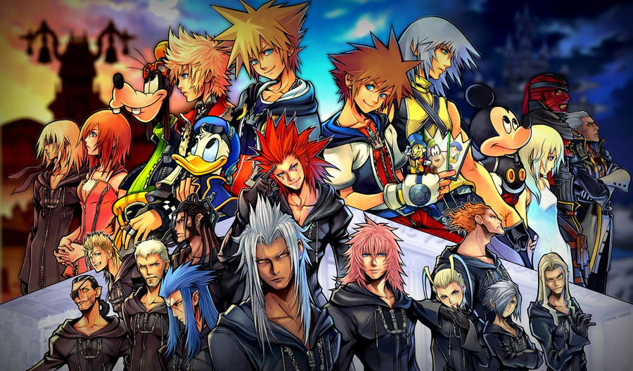 Kingdom Hearts: Nếu bạn yêu thích những tựa game kết hợp giữa các nhân vật yêu thích từ các bộ phim Disney và Final Fantasy, thì Kingdom Hearts chắc chắn là một lựa chọn hoàn hảo cho bạn. Hãy cùng xem bức ảnh liên quan để khám phá thêm thế giới phong phú của trò chơi này.