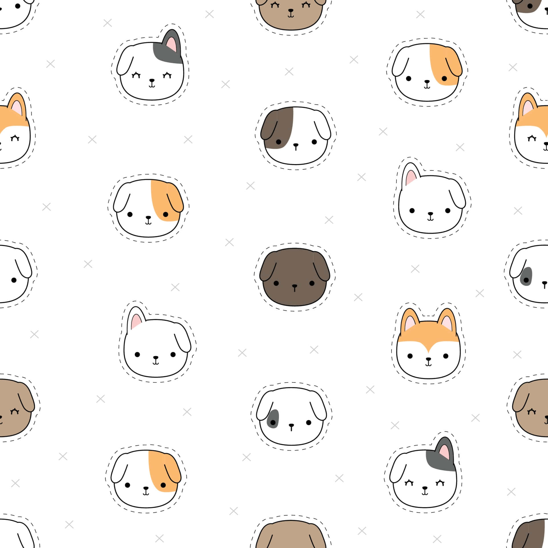 Kawaii Dog Wallpapers  Top Free Kawaii Dog Backgrounds  WallpaperAccess