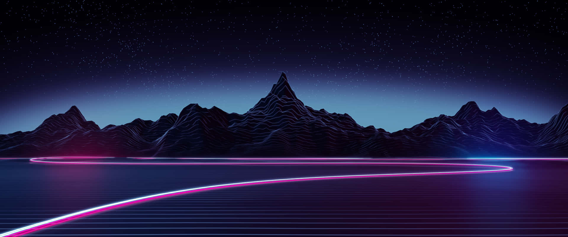 3440x1440 Neon Wallpaper