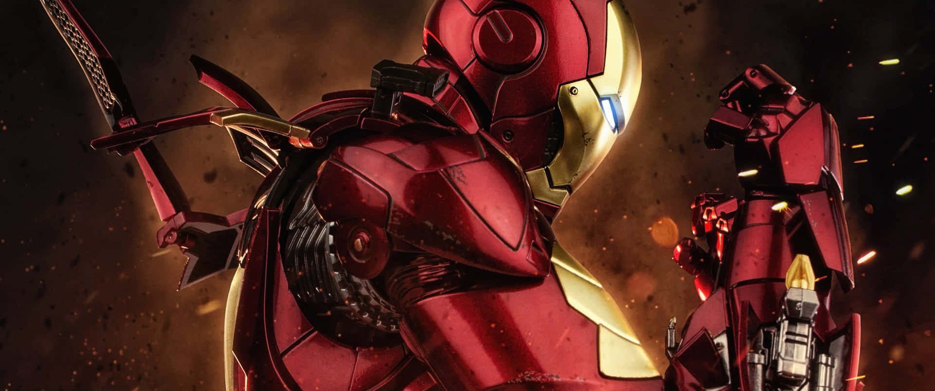 3440x1440p Iron Man Background Wallpaper