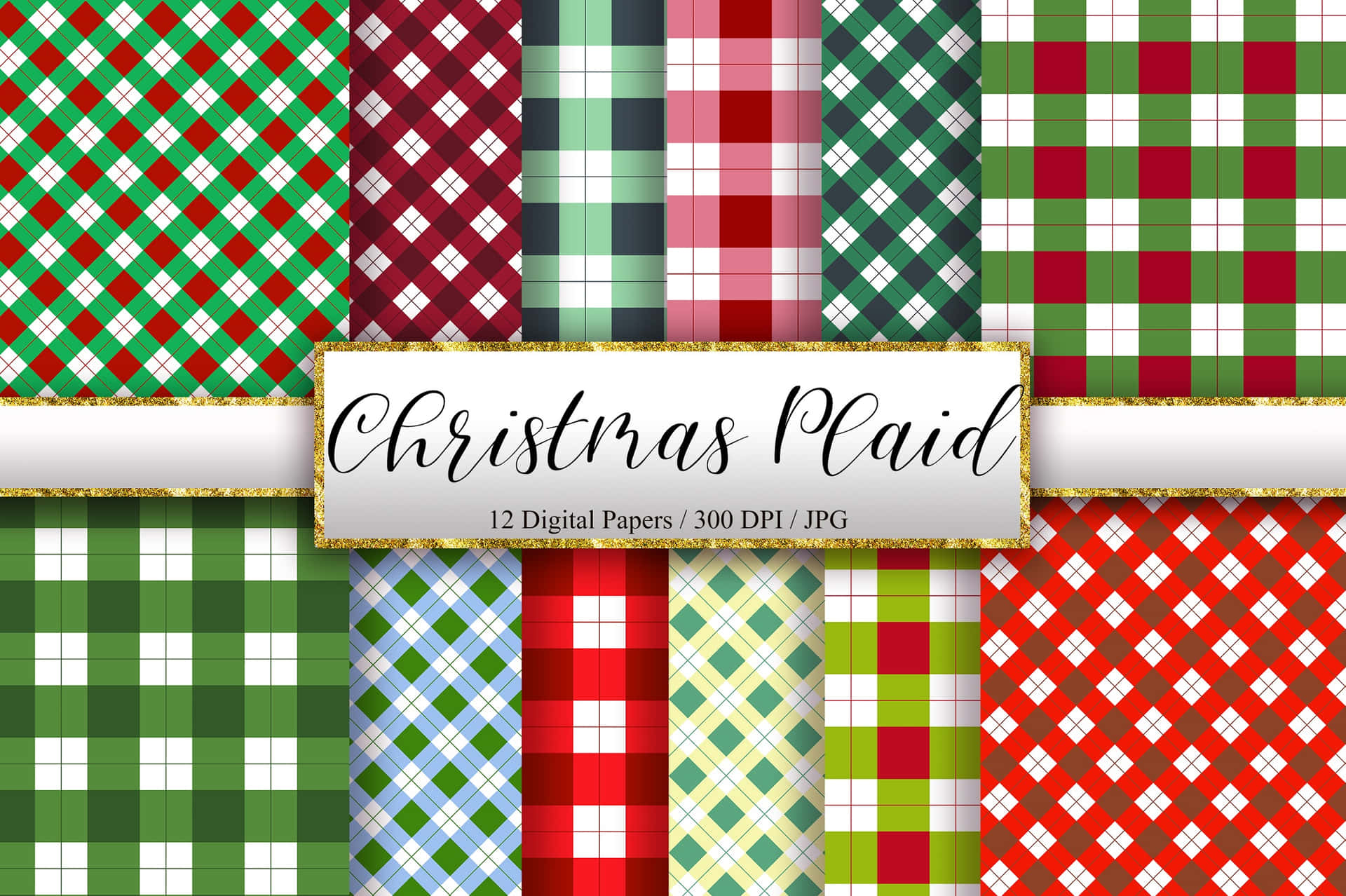 Holiday Plaid Christmas Peel and Stick Removable Wallpaper – Say Decor LLC