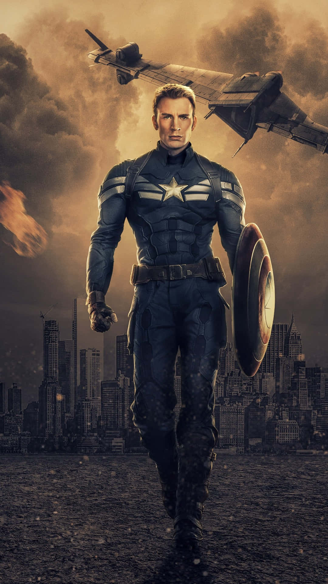 4k Captain America Background Wallpaper