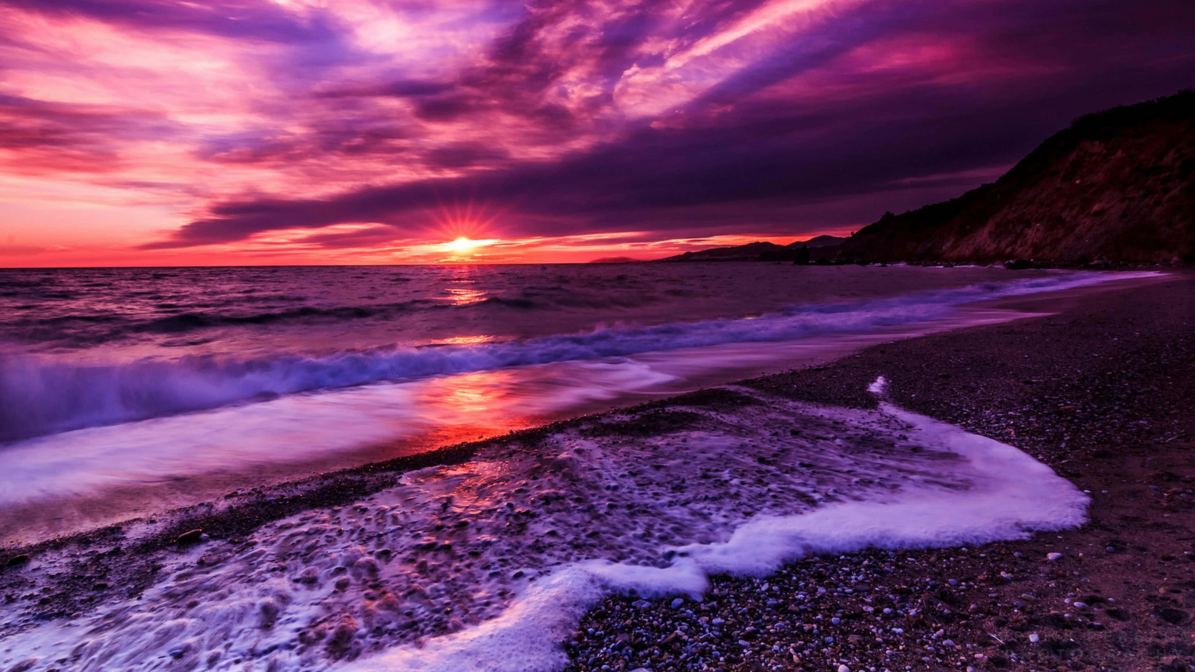 Картинки очень. Перпл Бич. Красивый закат. Фиолетовый закат. Закат на море.