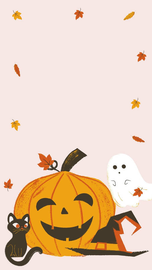 50 Cute Halloween Phone Wallpaper  WallpaperSafari