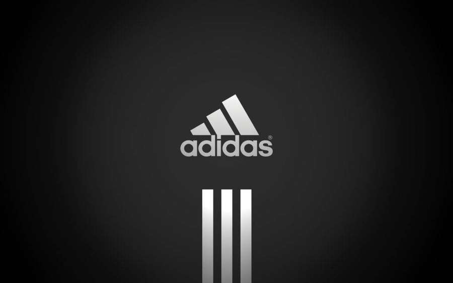 Logotipo da Adidas com três listras em fundo cinza escuro — Adidas iPhone Papéis de Parede