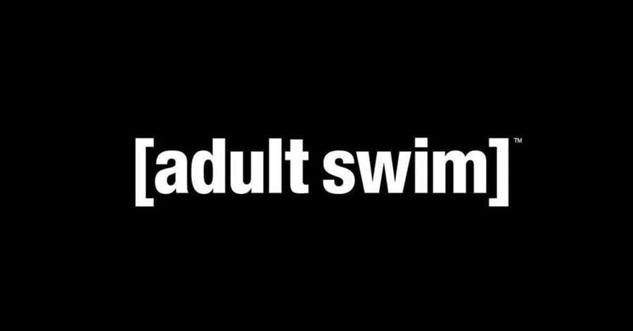 Adult Swim logo in white text on black background — Adult swim Wallpaper