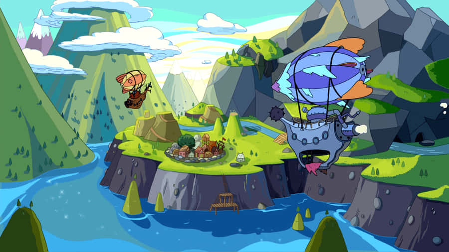 Adventure Time Landscape Wallpaper
