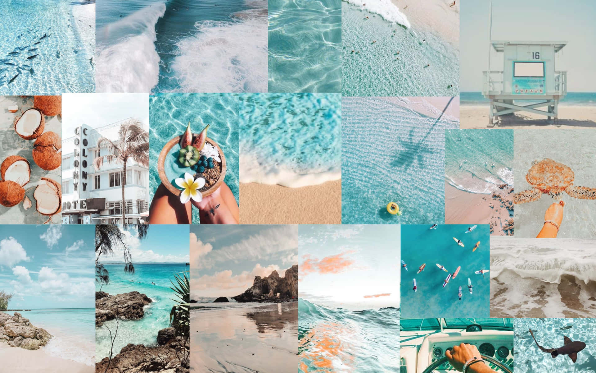 mydeeplythoughts  VSCO  Beach wall collage Picture collage wall Summer  wallpaper