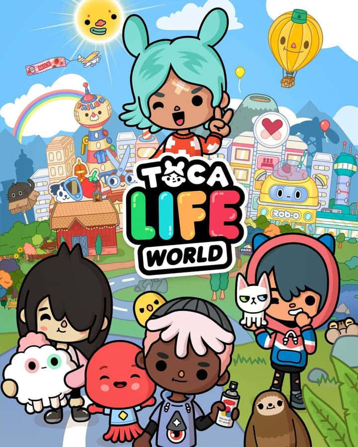 Download Pink Hair Aesthetic Toca Life Character Wallpaper