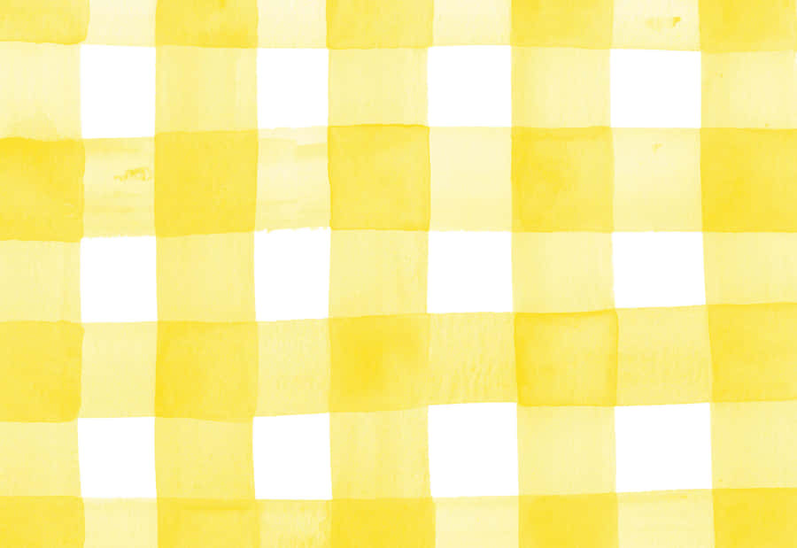 Aesthetic Yellow Plaid Wallpaper