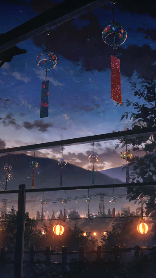 Ästhetisches Anime Iphone Wallpaper